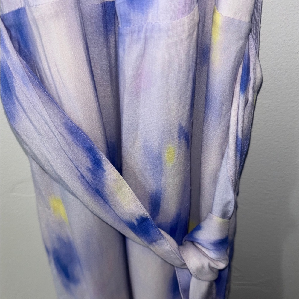 Cloth & Stone Anthropologie Watercolor Maxi Dress Long Length Summer Girly XS - Picture 7 of 7